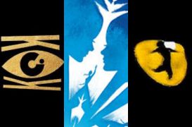 Kit Kat Club logo, Frozen logo, Cats logo