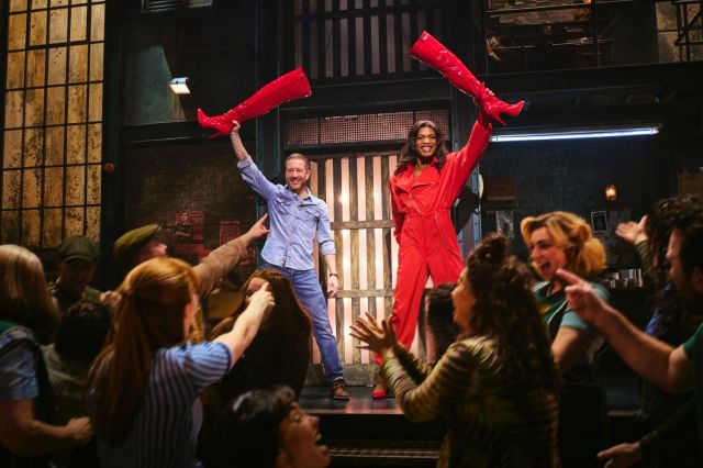 Matt Cardle, Johannes Radebe and the Kinky Boots company, photo by Matt Crockett