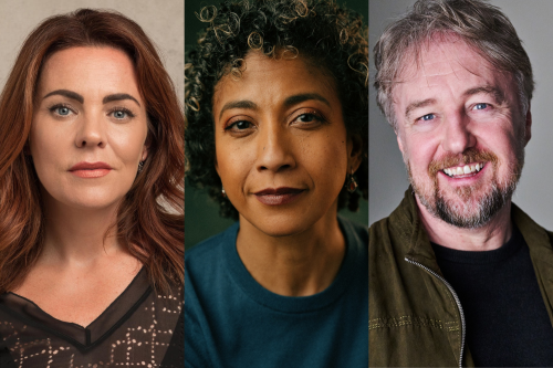 Rachel Tucker, Melanie La Barrie and John Owen Jones, headshos supplied by the Bridge Theatre