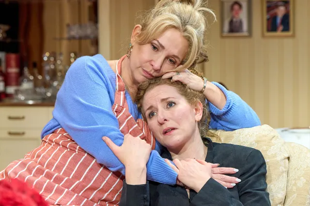 Tracy-Ann Oberman and Dorothea Myer-Bennett in The Holy Rosenbergs