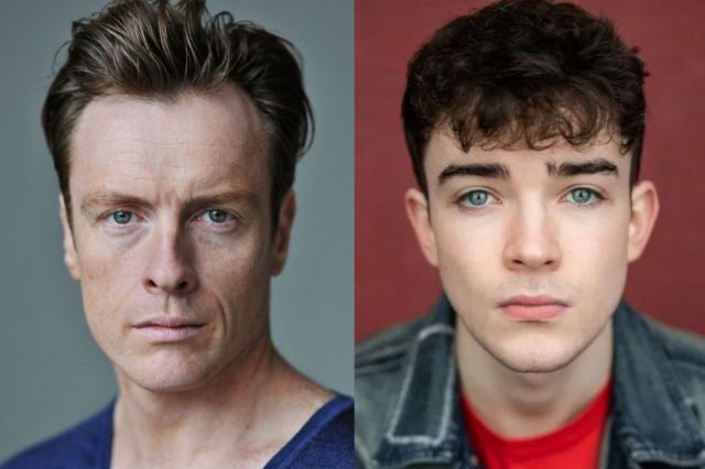 Toby Stephens and Noah Valentine, headshots supplied by the production Toby Stephens and Noah Valentine, headshots supplied by the production