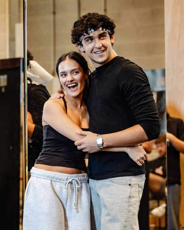 Abigail Amin (Ali Mills) and Gino Ochello (Daniel LaRusso) credit Danny Kaan Abigail Amin (Ali Mills) and Gino Ochello (Daniel LaRusso) credit Danny Kaan