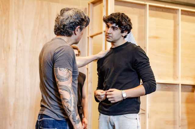 Adrian Pang (Mr Miyagi) and Gino Ochello (Daniel LaRusso) credit Danny Kaan Adrian Pang (Mr Miyagi) and Gino Ochello (Daniel LaRusso) credit Danny Kaan