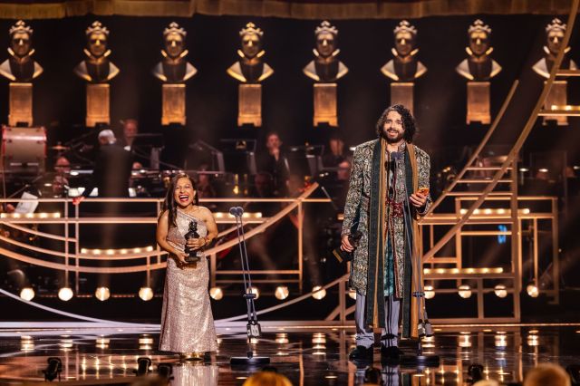 Arti Shah and James Hameed at the Olivier Awards