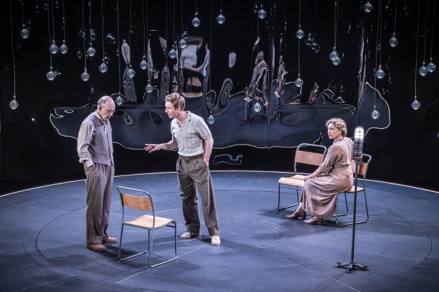 Copenhagen 2 Richard Schiff, Damien Molony and Alex Kingston in Copenhagen