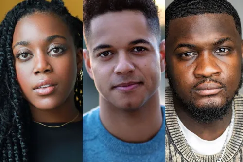 Georgina Onuorah, Stephenson Arden Sodje and Akmed Samuel Khemalai, headshots supplied by the show