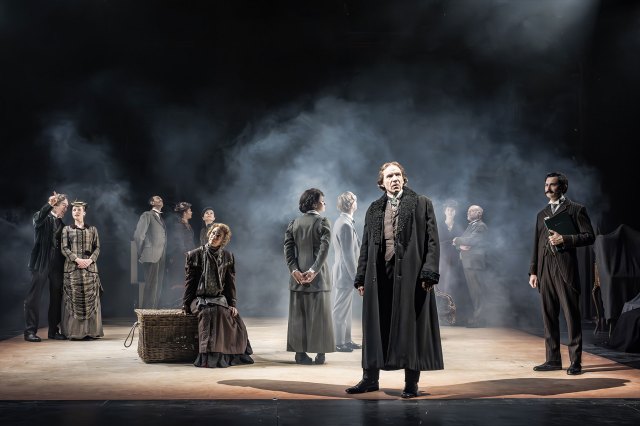 Ralph Fiennes and the cast of Grace Pervades
