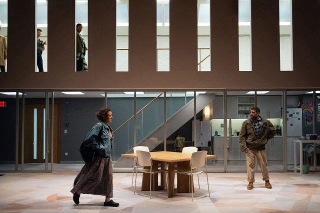 Paul Hilton, Monica Dolan, Rochelle Rose, Lyndsey Marshal and Adeel Akhtar in Mass