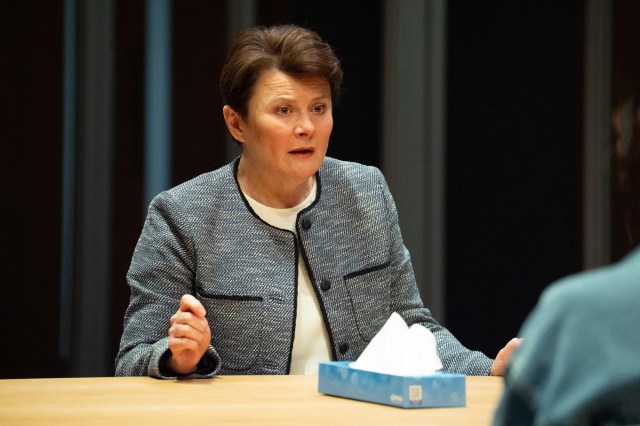 Monica Dolan in MASS Donmar Warehouse photo by Richard Hubert Smith