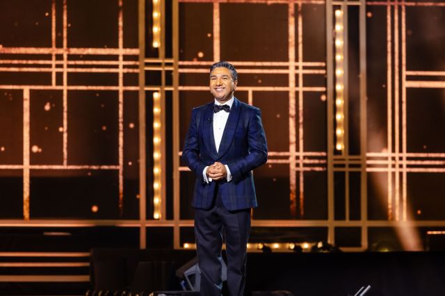Nick Mohammed at the Olivier Awards, photo by Danny Kaan