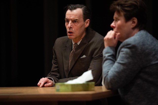 Paul Hilton and Monica Dolan in MASS Donmar Warehouse photo by Richard Hubert Smith