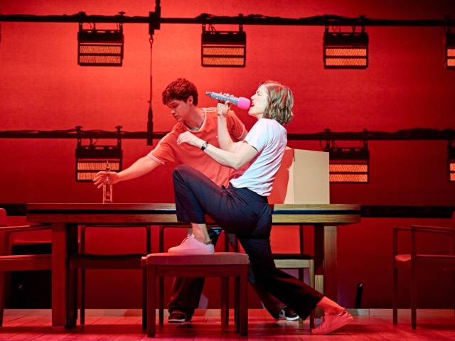 Rosamund Pike (Jessica) & Cormac McAlinden (Harry) in Inter Alia at the Wyndham's Theatre. (c) Manuel Harlan 132