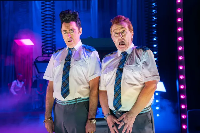 Alan Cumming and Forbes Masson in The High Life - The Musical
