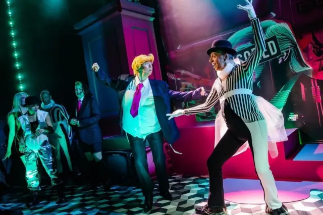 The cast of Trompe L'Oeil, photo distributed by the company uncredited