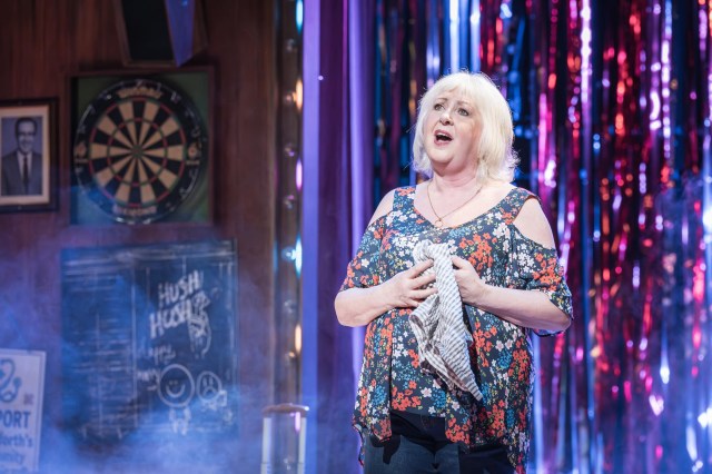 Claire Moore as Maureen in BANK OF DAVE, credit Marc Brenner Claire Moore as Maureen in BANK OF DAVE, credit Marc Brenner