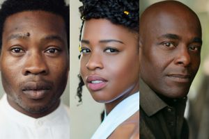 Fiyero Akinade, Gabrielle Brooks and Paterson Joseph, photos supplied by the venue