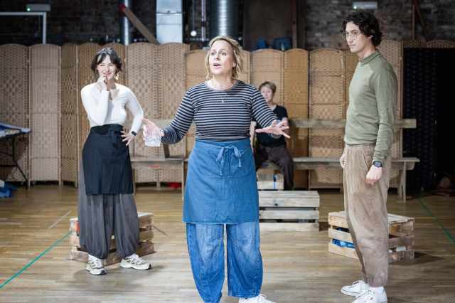 Jess Douglas Welsh, Rebecca Lock and Jordan Luke Gage Redcliffe Rehearsals Images Photo credit Mark Senior 14