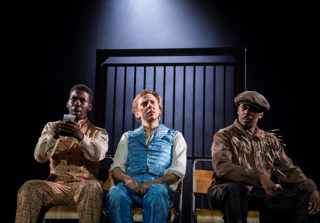 Jyuddah Jaymes (Watson), Joshua James (Sherlock Holmes) & Andre Antonio (Pockets, Referee). C Tristram Kenton.