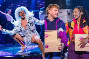 Layton Williams, Sam Tutty and Christiani Pitts, photos by Evan Zimmerman and Matthew Murphy