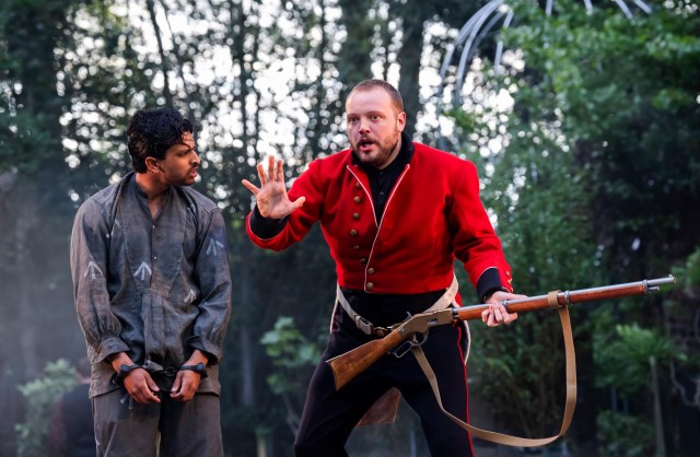 Sherlock Holmes. Mervin Noronha (Tonga, Azad) & Will Brown (Small, Lestrade). Credit Tristram Kenton.