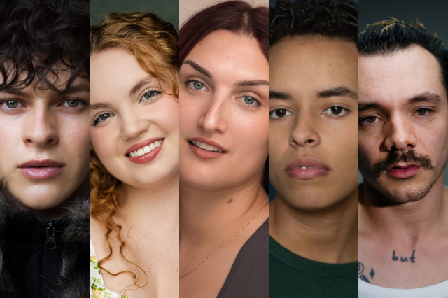 The cast of May Days, headshots supplied by the production