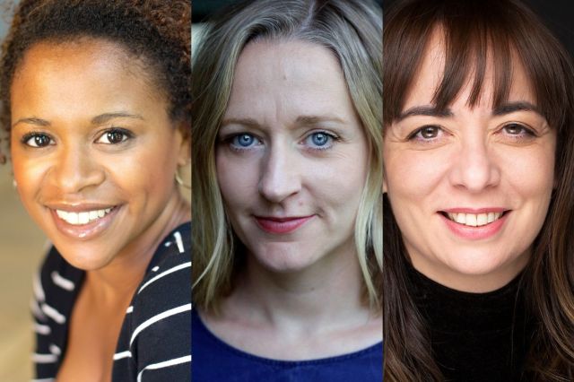 Ayesha Antoine, Sophie Russell and Patricia Rodriguez, headshots supplied by the RSC