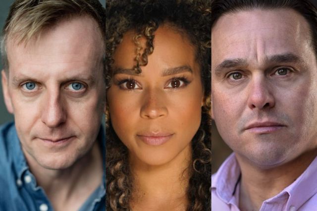 Charles Brunton, Holly James and Nic Greenshields, headshots supplied by the production Charles Brunton, Holly James and Nic Greenshields, headshots supplied by the production