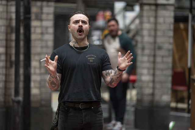 Frankie O'Connor (Franco Begbie). (Credit Hugo Glendinning) Frankie O'Connor (Franco Begbie). (Credit Hugo Glendinning)