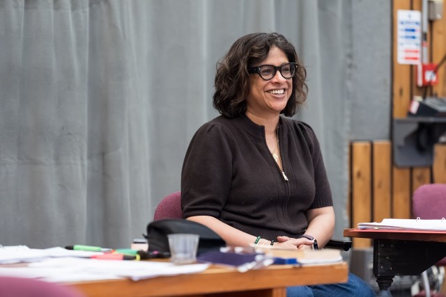 Indhu Rubasingham (Director) in rehearsal for The Misanthrope at the National Theatre. Photographer Marc Brenner 00897 Indhu Rubasingham (Director) in rehearsal for The Misanthrope at the National Theatre. Photographer Marc Brenner 00897
