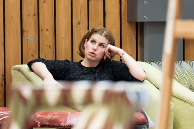Jemima Rooper (Elaine) in rehearsal for The Misanthrope at the National Theatre. Photographer Marc Brenner 02342 Jemima Rooper (Elaine) in rehearsal for The Misanthrope at the National Theatre. Photographer Marc Brenner 02342