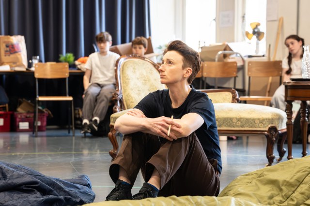 Jodie McNee (Alison Bechdel) in rehearsals for Fun Home at the Royal Exchange Theatre credit Johan Persson (1) Jodie McNee (Alison Bechdel) in rehearsals for Fun Home at the Royal Exchange Theatre credit Johan Persson (1)