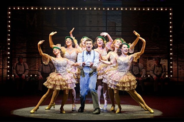Marc Antolin and the cast of The Producers