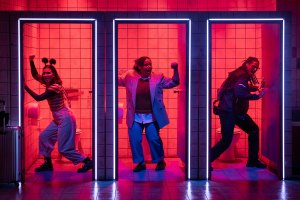 Grace Towning, Cole Dennis and Ivano Turco in Public – The Musical