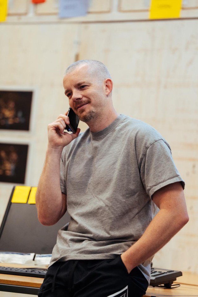 Russell Tovey in rehearsals for THE GUILTY Donmar Warehouse photo by Helen Murray