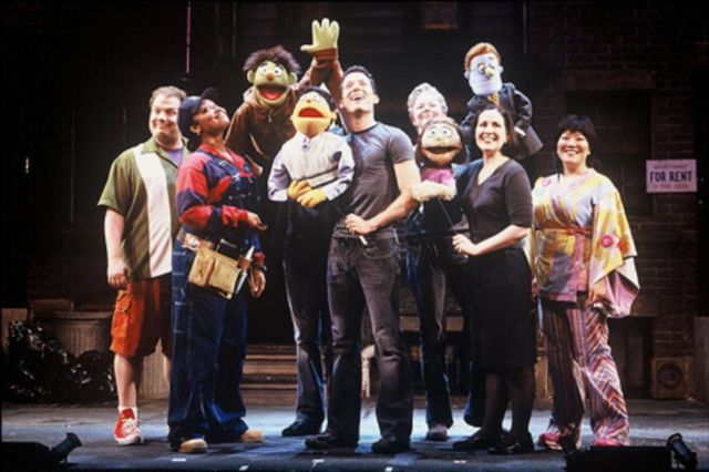 The original cast of Avenue Q