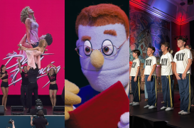 Dirty Dancing, Noah Harrison as Rod in Avenue Q, William Gurney, Spencer Collins, Noah Mannion and Rafferty Smale from Billy Elliot