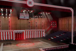A video rendering of a set design for Disney's High School Musical