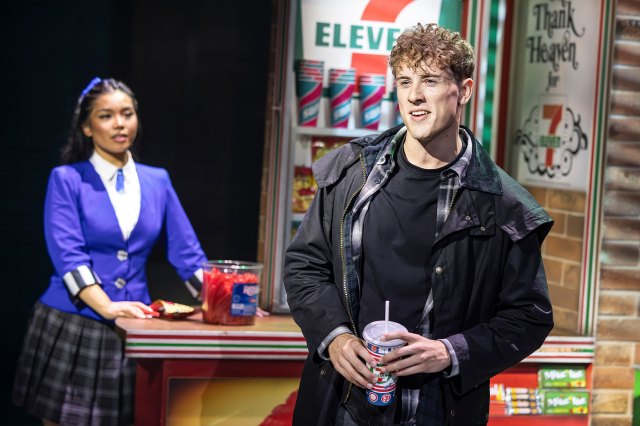 Heathers the Musical 2 Gerardine Sacdalan and Louis Hearsey in Heathers the Musical