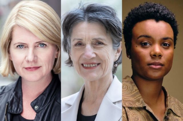 Jackie Clune, Harriet Walter and Leah Harvey, headshots supplied by the production Jackie Clune, Harriet Walter and Leah Harvey, headshots supplied by the production