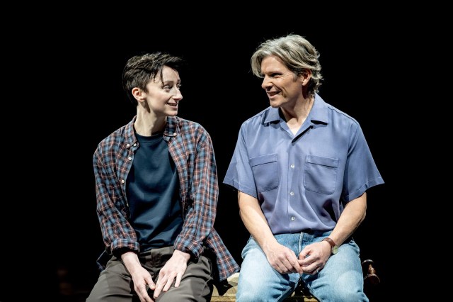 (L to R) Jodie McNee (Alison Bechdel) and Nigel Harman (Bruce Bechdel) in Fun Home at the Royal Exchange Theatre c. Johan Persson (L to R) Jodie McNee (Alison Bechdel) and Nigel Harman (Bruce Bechdel) in Fun Home at the Royal Exchange Theatre c. Johan Persson