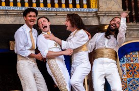 Jax Guerrero, Ned Costello, Philip Labey and Philiip Arditti in Love's Labour's Lost