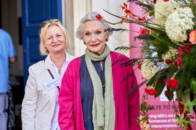 Maureen Clarke Darby, chair of the Shaw Society, and Siân Phillips Maureen Clarke Darby, chair of the Shaw Society, and Siân Phillips