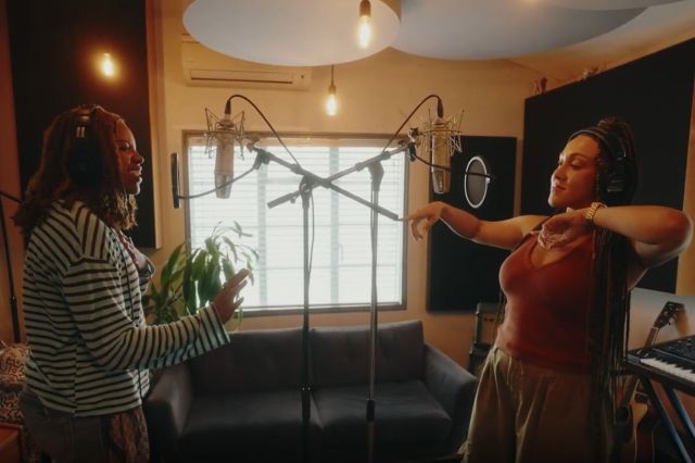 Nia Stephen and Danielle Steers recording