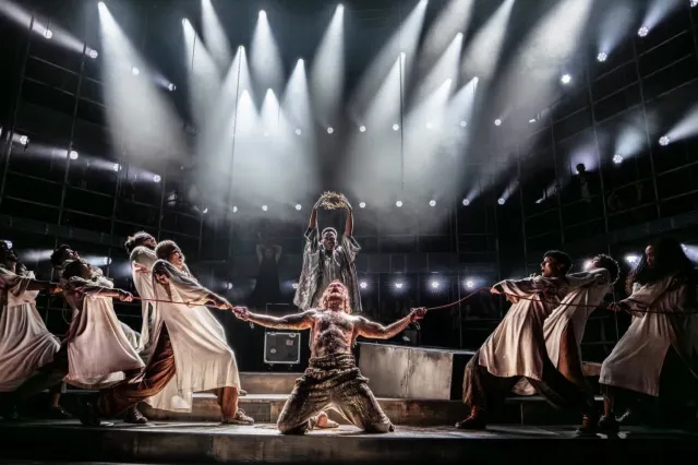 Sam Ryder and the company in Jesus Christ Superstar, photo by Johan Persson Sam Ryder and the company in Jesus Christ Superstar, photo by Johan Persson