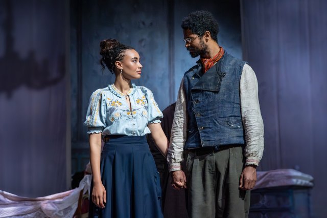 The Cherry Orchard 3 Chumisa Dornford-May and Alfred Enoch in The Cherry Orchard