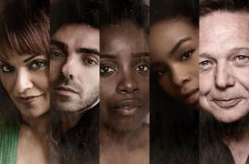 The lead cast of Hadestown