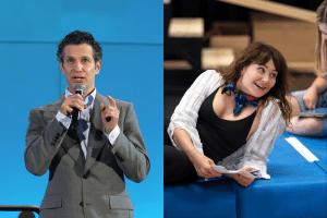 Thomas Kail and Frances Ruffelle, photo by Kazin Mazur and Frederic Aranda
