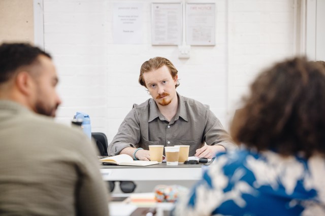 Alfie Richards in rehearsals for THE MOUSETRAP 75TH ANNIVERSARY UK TOUR, Credit Danny Kaan Alfie Richards in rehearsals for THE MOUSETRAP 75TH ANNIVERSARY UK TOUR, Credit Danny Kaan