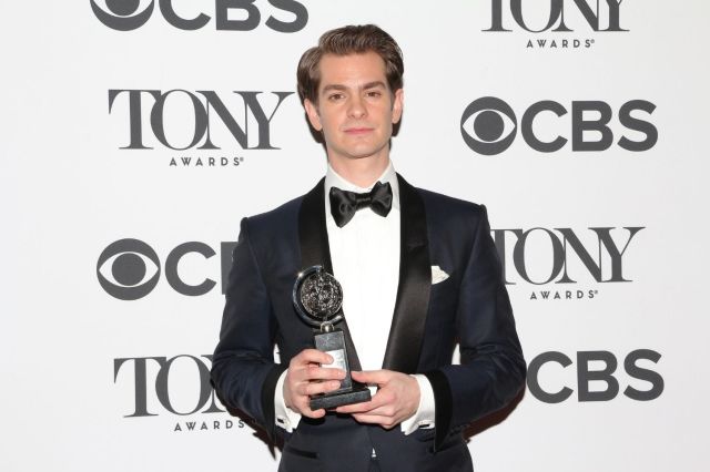 Andrew Garfield with his Tony Awars Andrew Garfield with his Tony Awars