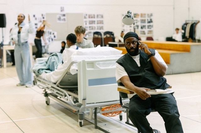Ashley Thomas (Neil) and The Story cast in rehearsals © Feruza Afeweki 26 Ashley Thomas (Neil) and The Story cast in rehearsals © Feruza Afeweki 26